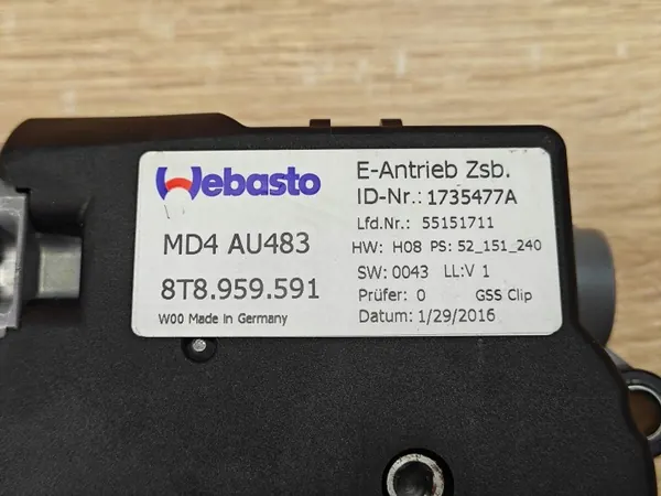 Audi Schiebedachmotor OEM 8T8959591 - Gebraucht 14km image 3