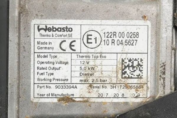 Calefactor de estacionamiento Webasto OEM 5Q0815005AD VW image 10