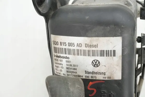 Calefactor de estacionamiento Webasto OEM 5Q0815005AD VW image 9