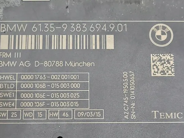 Lichtregelmodule OEM 9383694 voor BMW 5 F10/F11 image 8