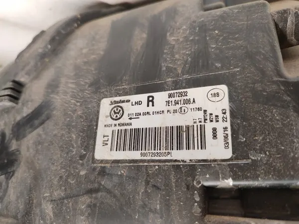 VW Transporter T6 Farol Esquerdo Direito H7 7E1941005A, 7E1941006A image 6