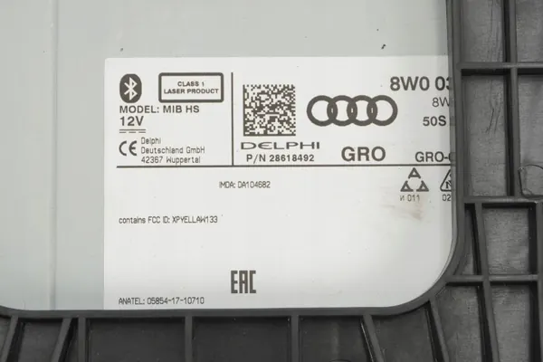 Radio CD SD MMI OEM 8W0035183J pour Audi A4 d'occasion image 8