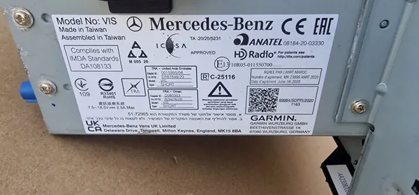 Radio Navi Garmin Mercedes Vito Viano OEM A4479028414 image 5