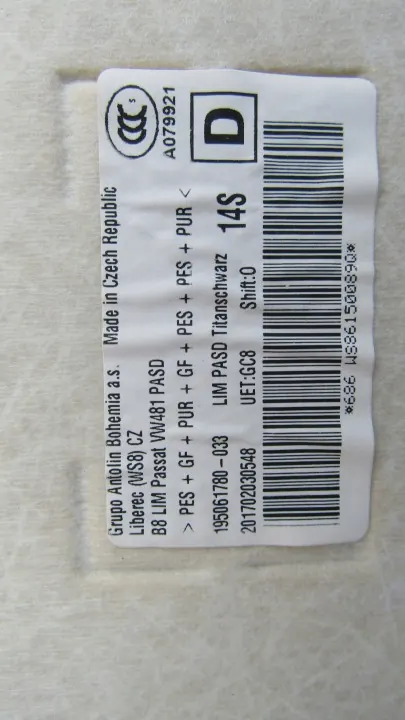 OEM 3G5867501J Ciel de Toit pour VW Passat B8 Berline image 4