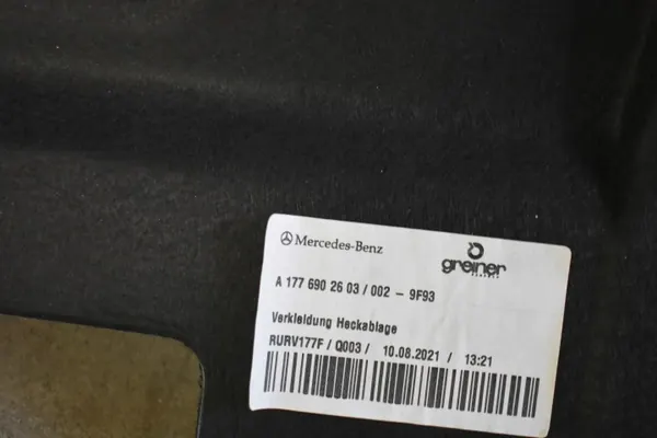 OEM A1776902603 Kofferbakplank voor Mercedes W177 image 4