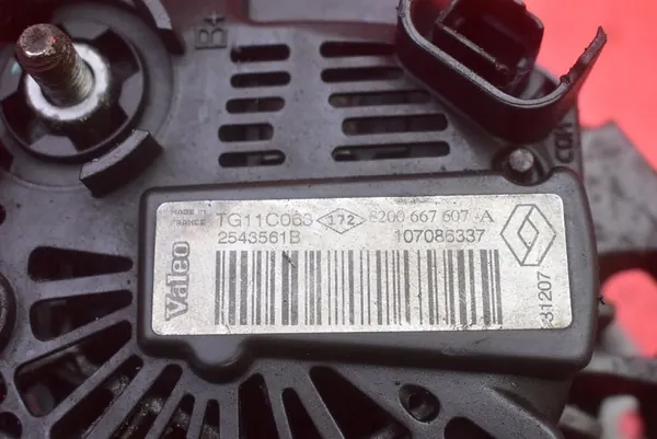 Vaihtovirtageneraattori Dacia Logan 1.6 16V 2007-2012 OEM 8200667607A image 8