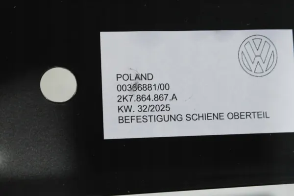 Cloison VW Caddy V 2K7 OEM 2K7829299D image 6
