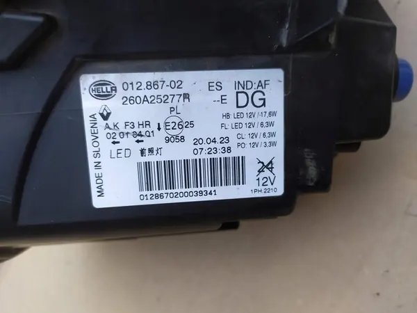 Farol Halógeno Esquerdo Renault Dacia 260B27408R image 5