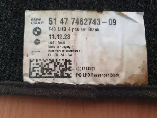 Auton Matot Set BMW 1 F40 F44 OEM 51477462743 image 8