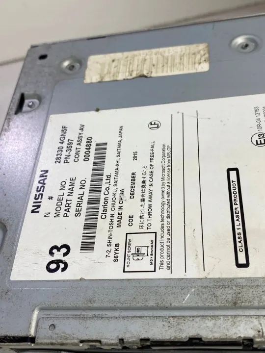 Infiniti Q30 navigointiradio OEM PN-3597 93 image 3