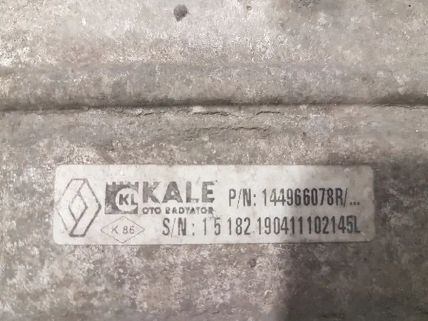 RENAULT FLUENCE 1.5 dci INTERCOOLER 144966078R image 2