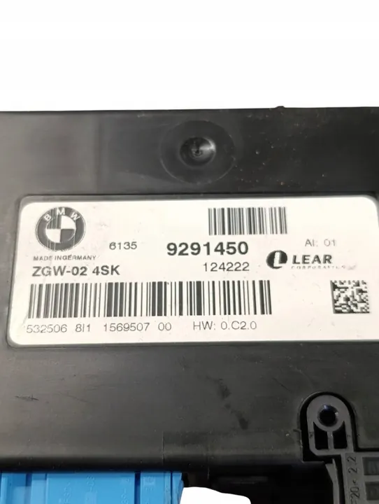 Módulo de Control Gateway BMW 5 F10 F11 2013 OEM 9291450 image 6