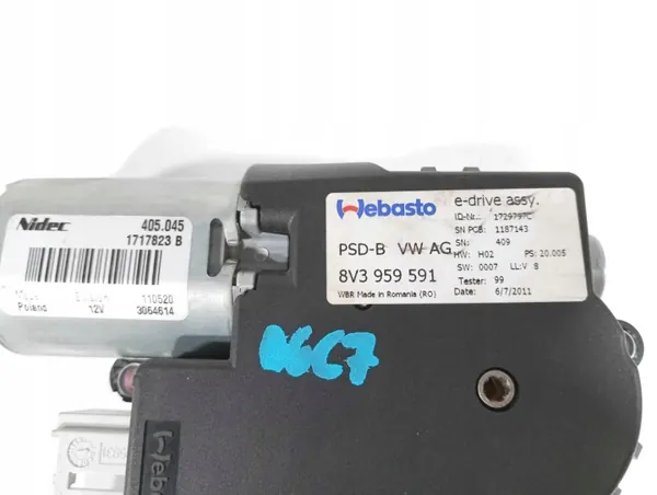 Takluckemotor OEM 8V3959591 för Audi A6 C7 image 7