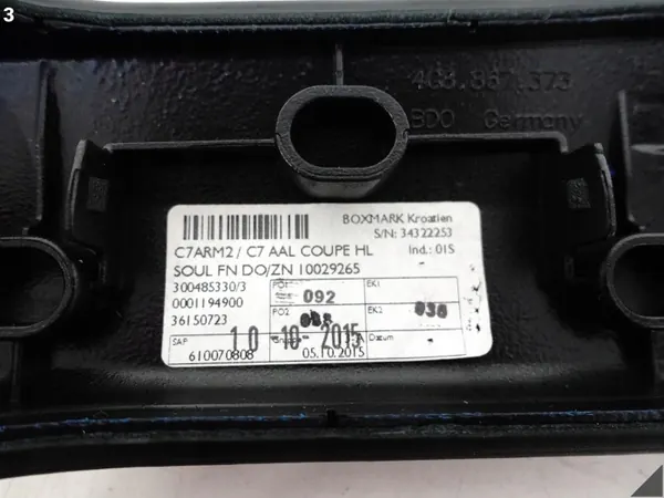 OEM 65722509 Audi Armstödsgrepp Vänster Bakdörr image 4