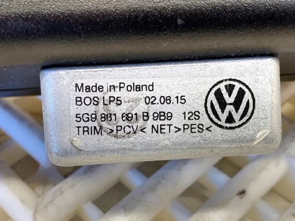 OEM 5G9861691B Store à Rouleau Arrière en Maille image 4