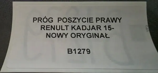 Renault Kadjar Habillage Montant A Avant Droit OEM KAD14K image 3