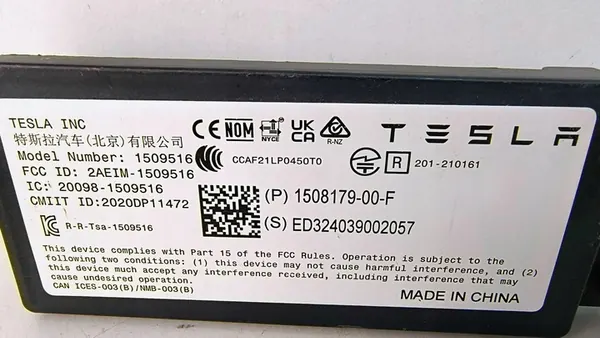 Módulo Bluetooth TESLA MODEL Y 1508179-00-F image 2