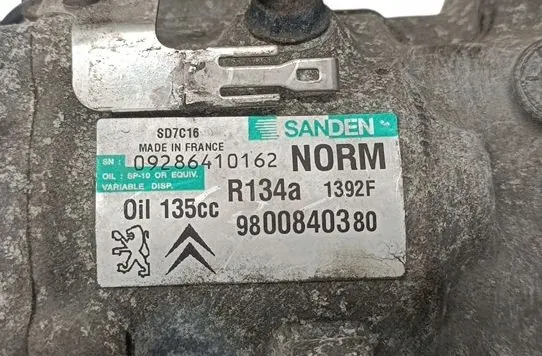 Compresor de Aire Acondicionado Citroen C5 III X7 2.2 HDI image 2
