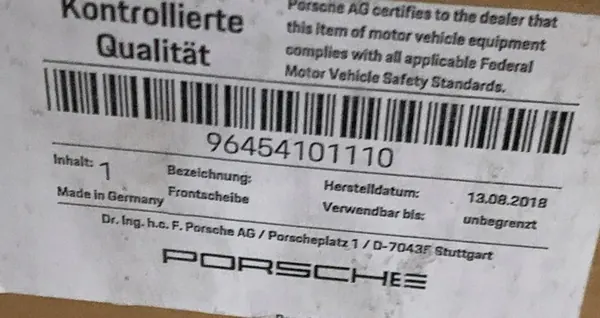 Parabrezza anteriore Porsche 911 964 image 6