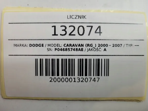 Cuadro Instrumentos OEM P04685748AE para Dodge Caravan image 8