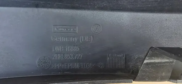 VW Amarok Framstötfjäder Vänster Lista OEM 2HH853727 image 8