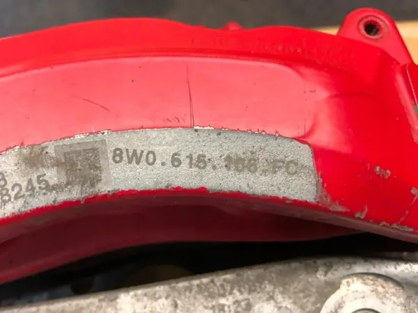 Bromssats OEM 8W0615106FC Fram Bak Audi RS5 image 10
