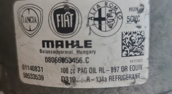 Compressore Aria Condizionata Giulietta 500 500L Renegade Tipo Doblo 50533539 image 4