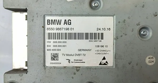 Módulo de video BMW X3 G01 usado OEM 9867198 image 5