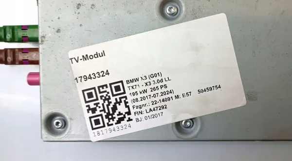 Módulo de video BMW X3 G01 usado OEM 9867198 image 6