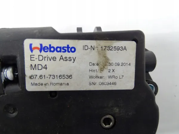 Motor de techo solar BMW OEM 1732593A - Usado image 3