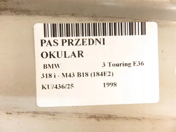 PAS PRZEDNI BMW E36 - Voorste Riem Gebruikt OEM image 5