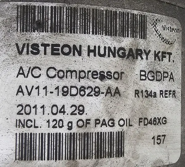 Ilmastointikompressori Ford Fiesta MK3/MK6/B-Max - AV11-19D629-AA image 2