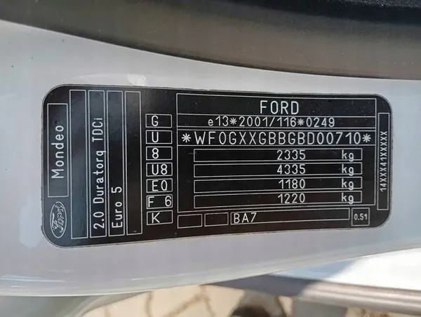 FORD MONDEO MK4 Roleta Tavaratilan Verho OEM image 10
