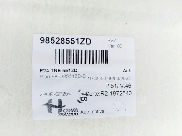 Katto Peugeot 2008 II GT LINE 2023 OEM 98528551ZD image 9