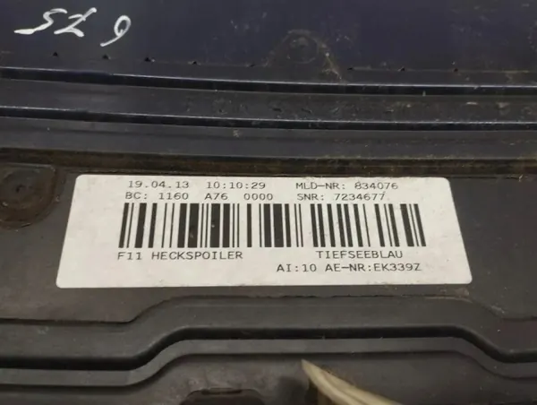 BMW OE 7234677 Achterruitspoiler voor 5 Serie image 7