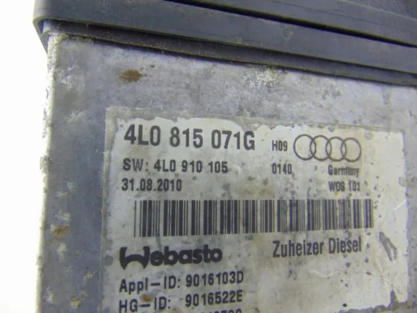 Webasto hulpverwarming OEM 4L0815071G voor Audi Q7 4L image 4