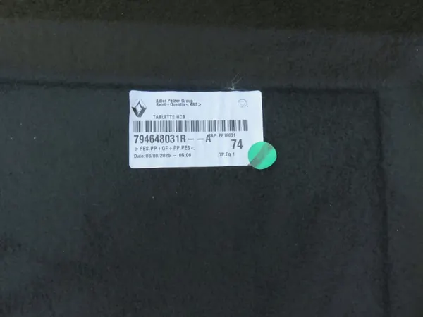 Étagre de coffre OEM 794648031R pour Renault Scenic 5 image 5