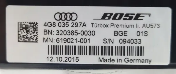 Bose Frontlautsprecher links OEM 4G8035297A für Audi A7 image 6