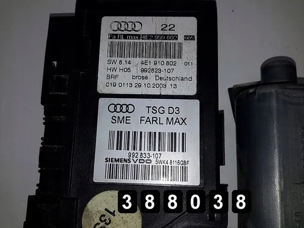 Regulador de janela Audi A8 2004 4e2959802 image 4