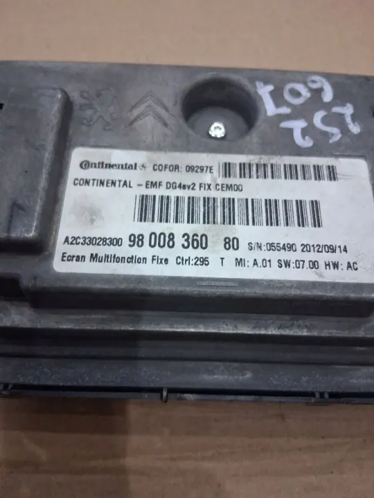 Navigationsskärm OEM 9800836080 för Citroen C4 II image 4