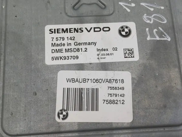 BMW Moottoritietokone OEM 7579142 1.6 Bensiini image 6