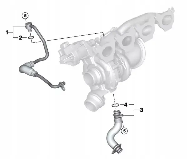 Olieretourslang OEM 8629970 voor BMW X2 F39 X1 F48 image 8