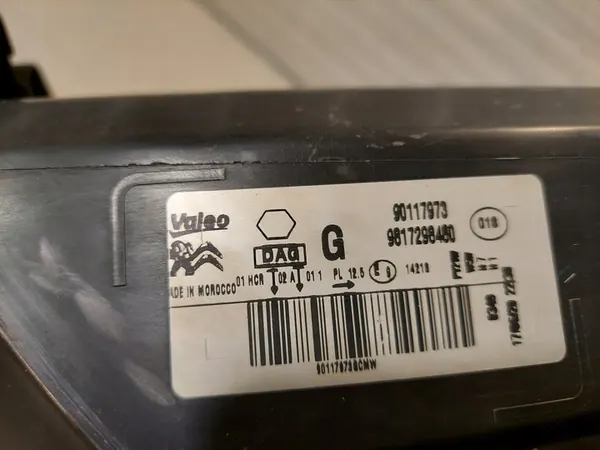 Citroen OE 9817298480 Koplamp image 4