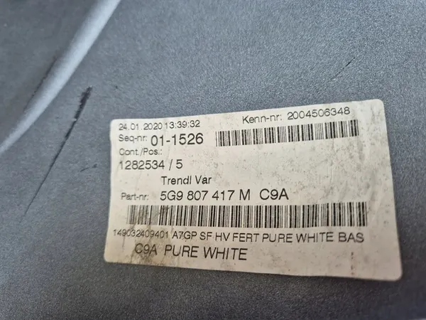 Paraurti posteriore VW Golf VII Kombi 16- 5G9807421M image 10