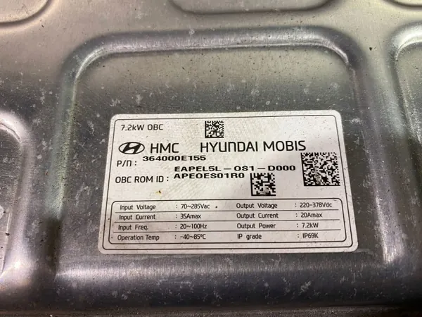 Onduleur Hyundai Ioniq 2021 OEM 364000E150 image 4
