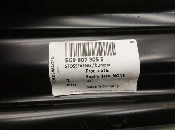 Volkswagen Golf VII 2012 Takapuskuri Vahvistus 5G9807311 image 8