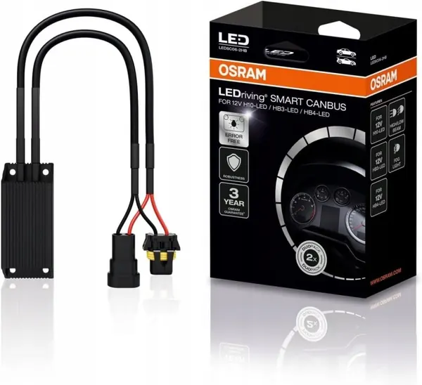 Pilote Canbus Smart Osram LEDSC06 pour H10/HB3/HB4 image 2