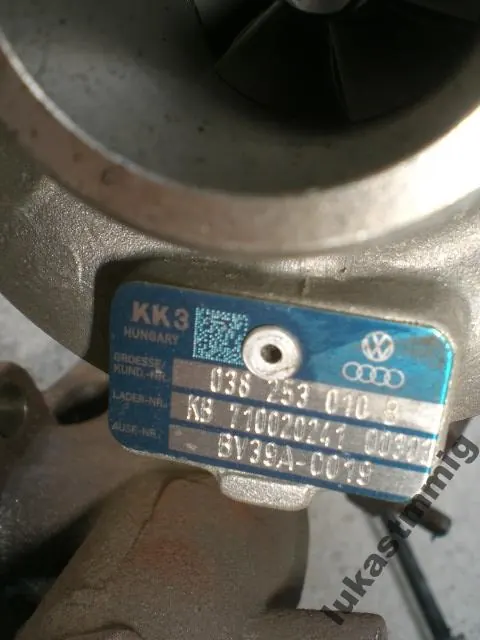 Turbo Ibiza Polo Fabia Roomster 2008 OEM 038253010B image 4