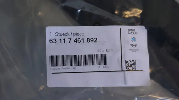 Junta Faro Derecho OEM 63117461892 para BMW image 4