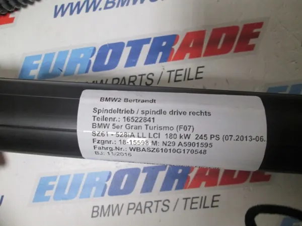 BMW 7200543 OE Amortecedor de porta-malas para F07 image 7